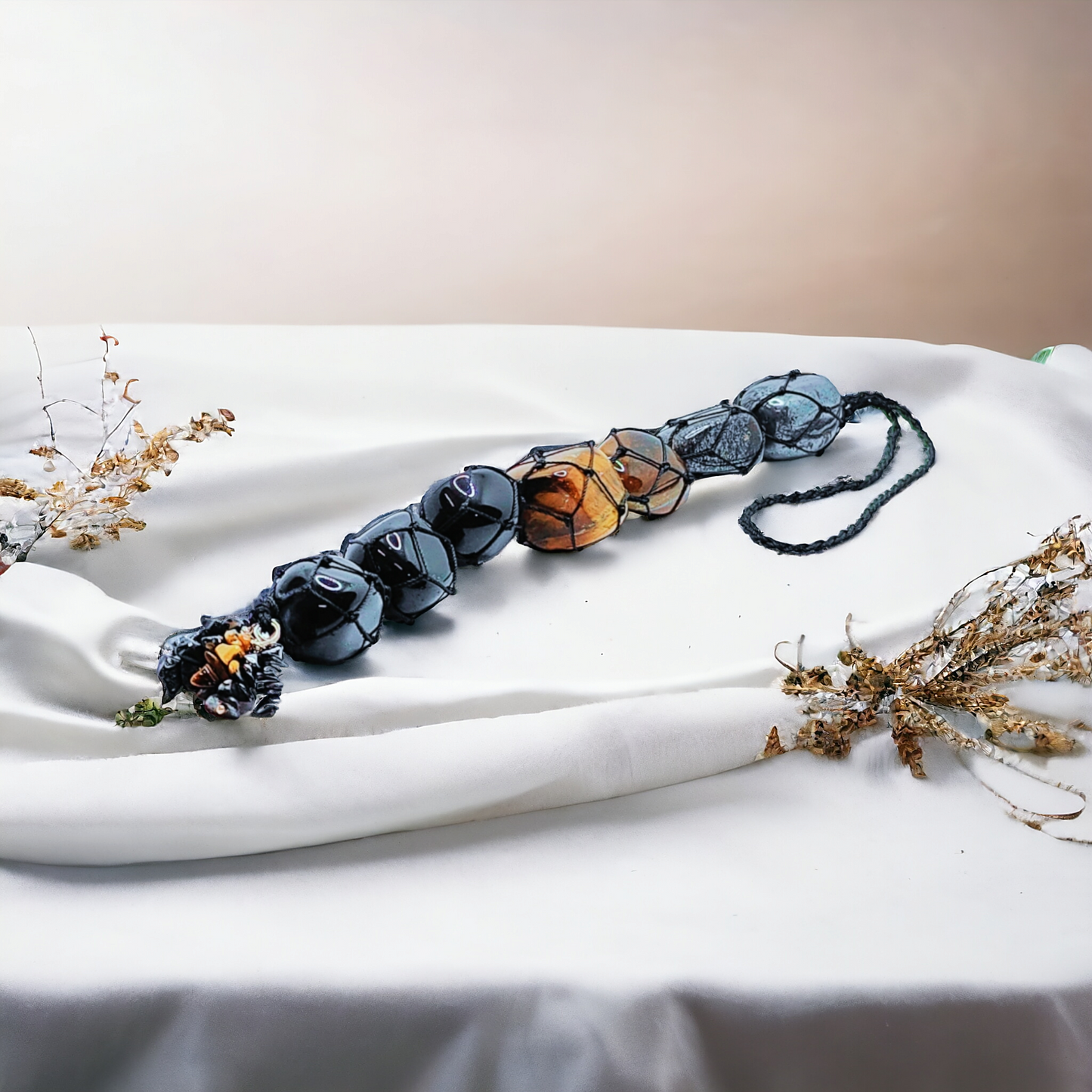 TRIPLE PROTECTION NATURAL CRYSTAL STONE WALL HANGING