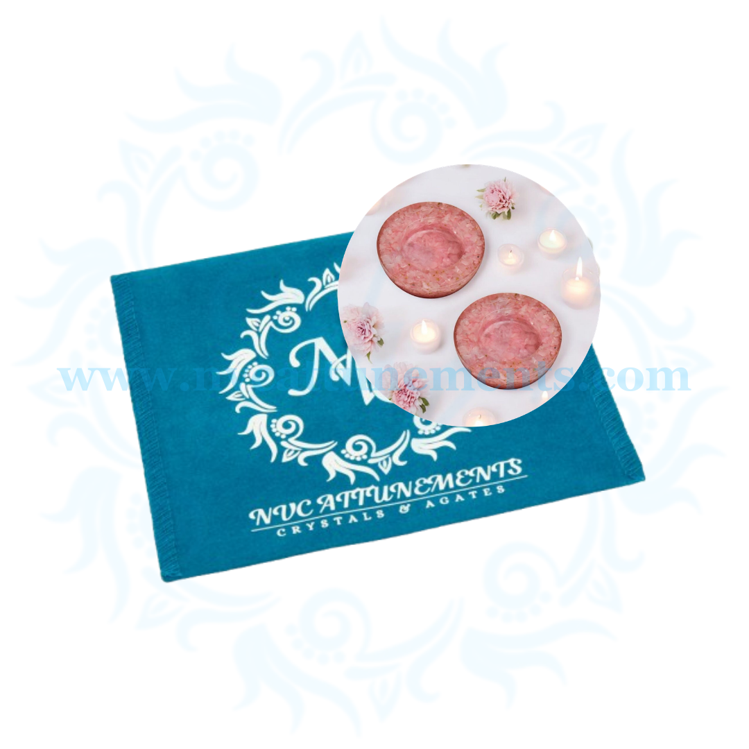Rose Quartz Orgonite Candle Holder (Pack of 2)