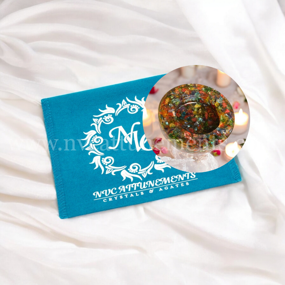 Seven Chakra Orgonite Candle Holder (Pack of 2)