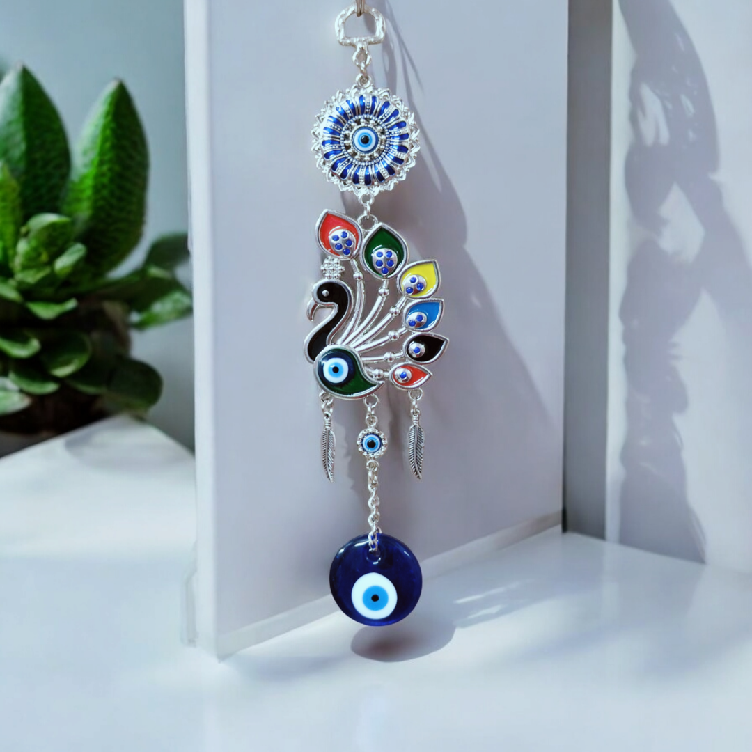 Peacock Evil Eye Wall Hanging