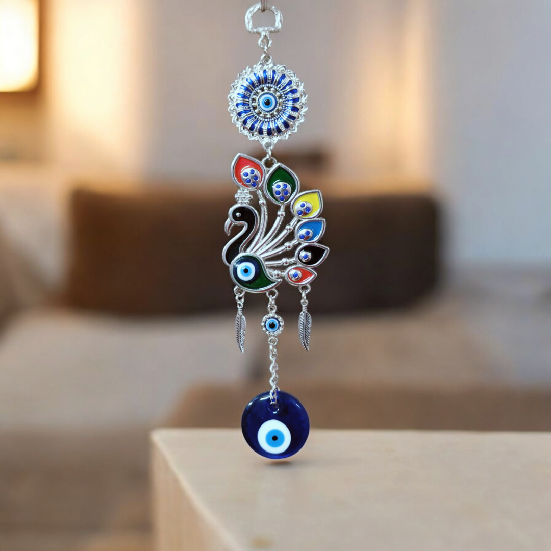 Peacock Evil Eye Wall Hanging