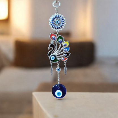 Peacock Evil Eye Wall Hanging