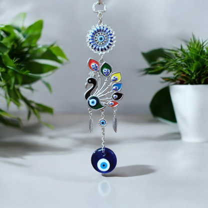 Peacock Evil Eye Wall Hanging