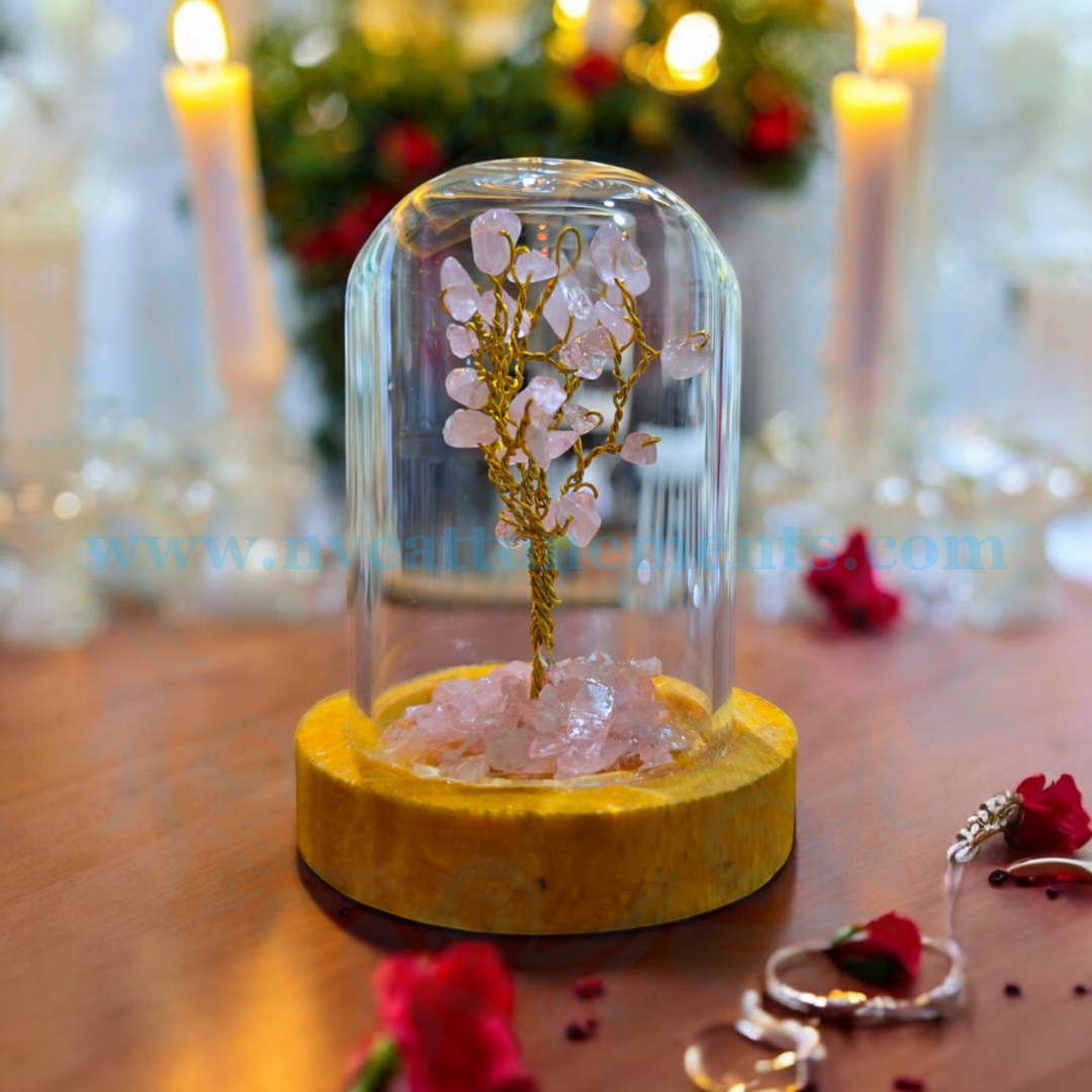Rose Quartz Table and Car Décor Tree