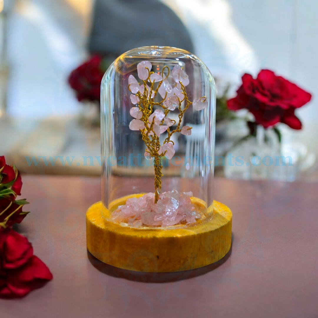 Rose Quartz Table and Car Décor Tree