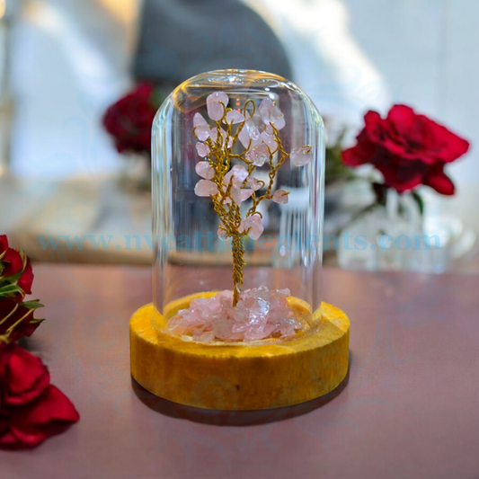 Rose Quartz Table and Car Décor Tree
