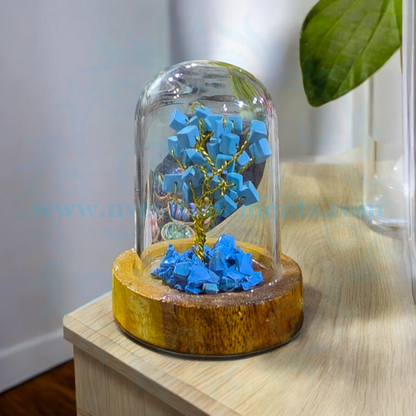 Turquoise Table and Car Décor Tree