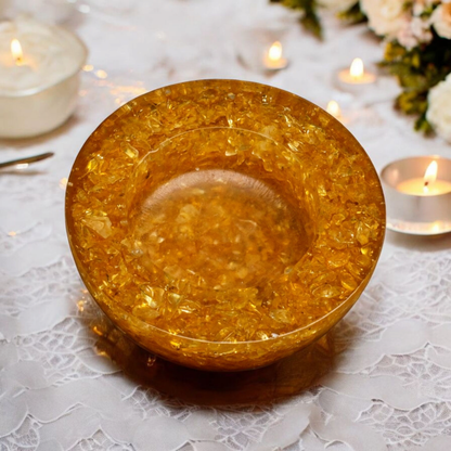 Citrine Orgonite Candle Holder (Pack of 1)