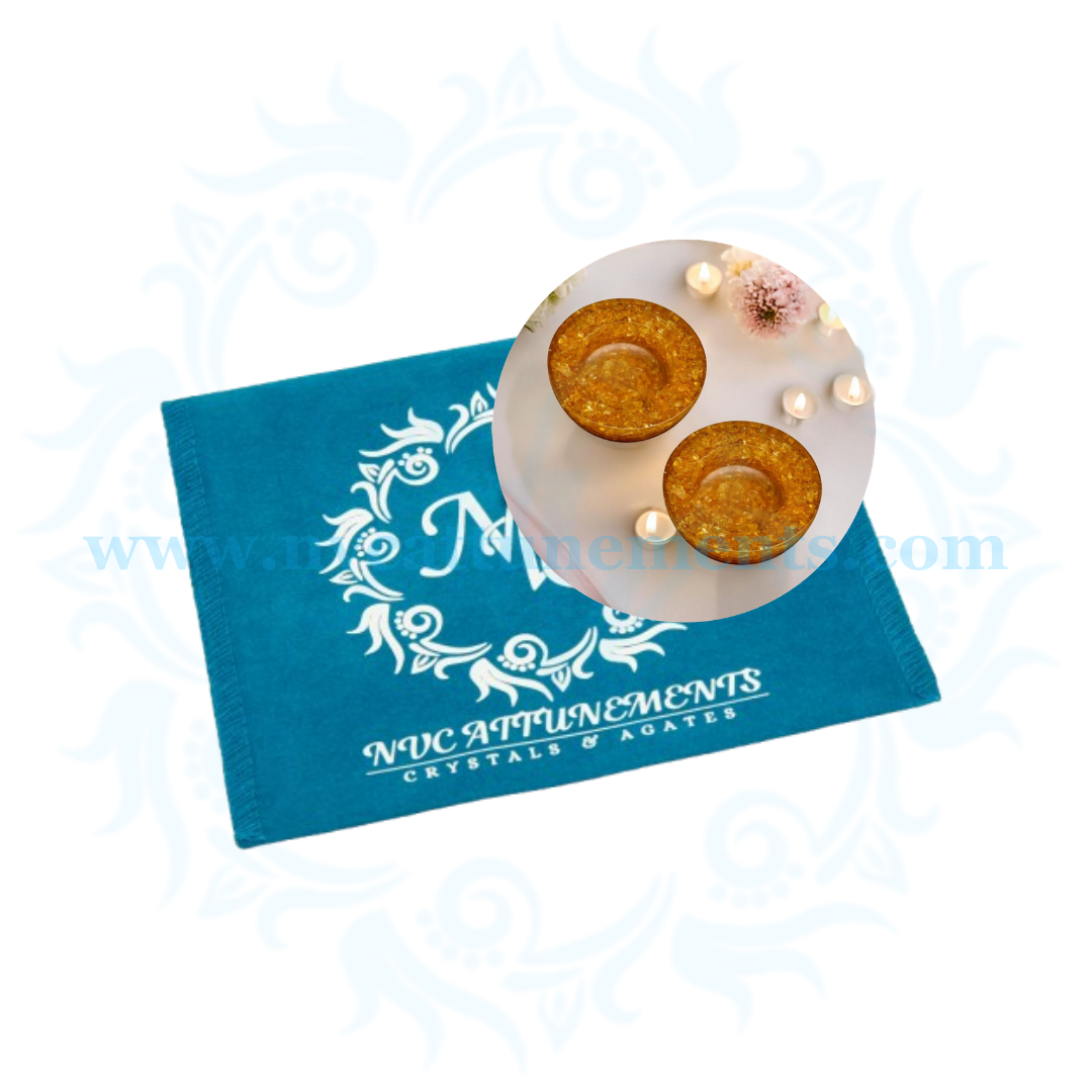 Citrine Orgonite Candle Holder (Pack of 2)