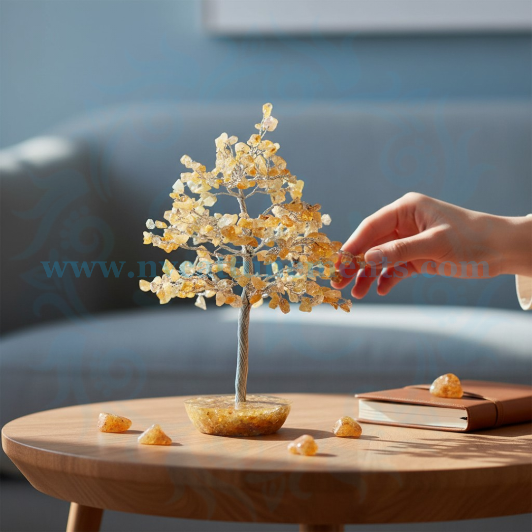 Citrine Natural Crystal Stone Tree