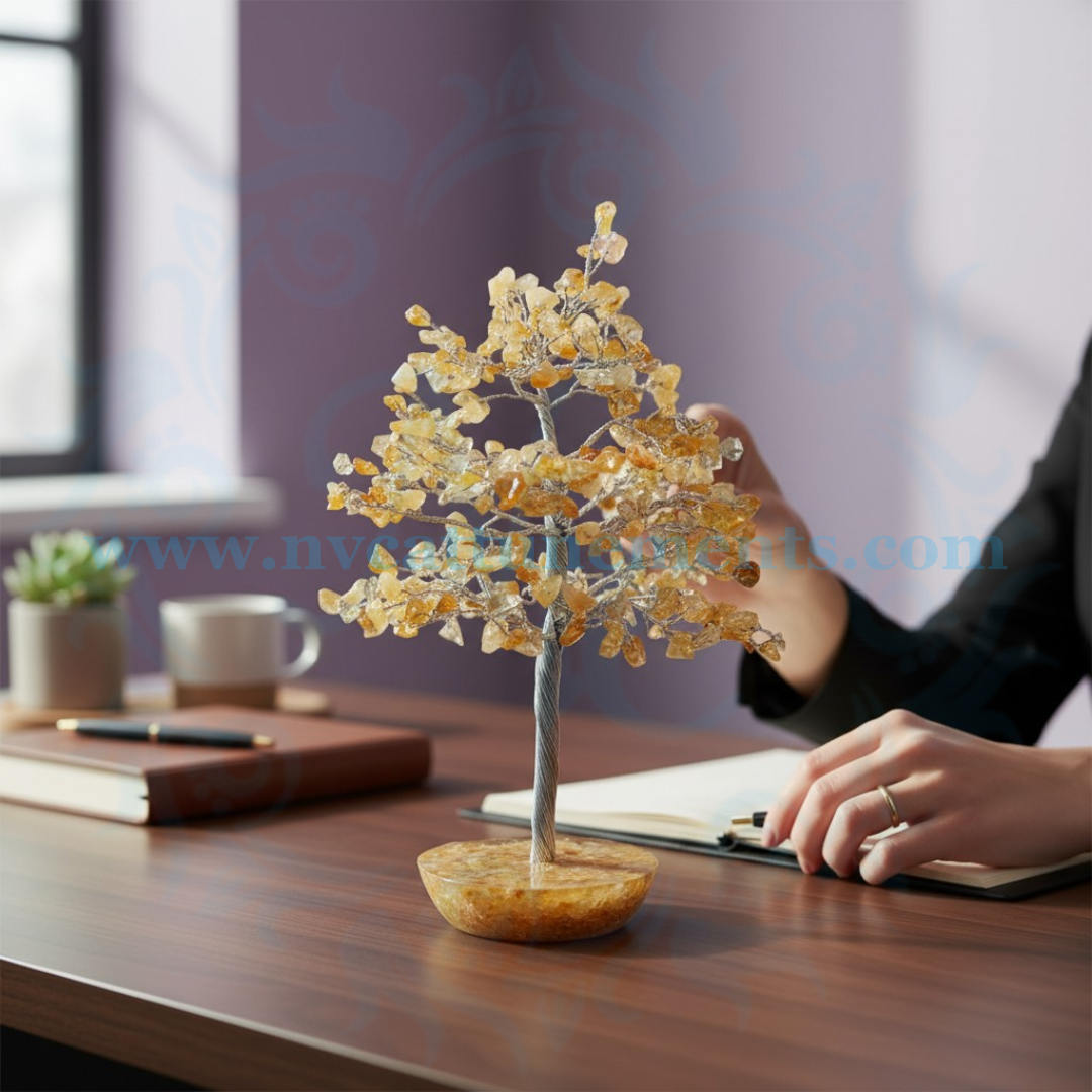 Citrine Natural Crystal Stone Tree