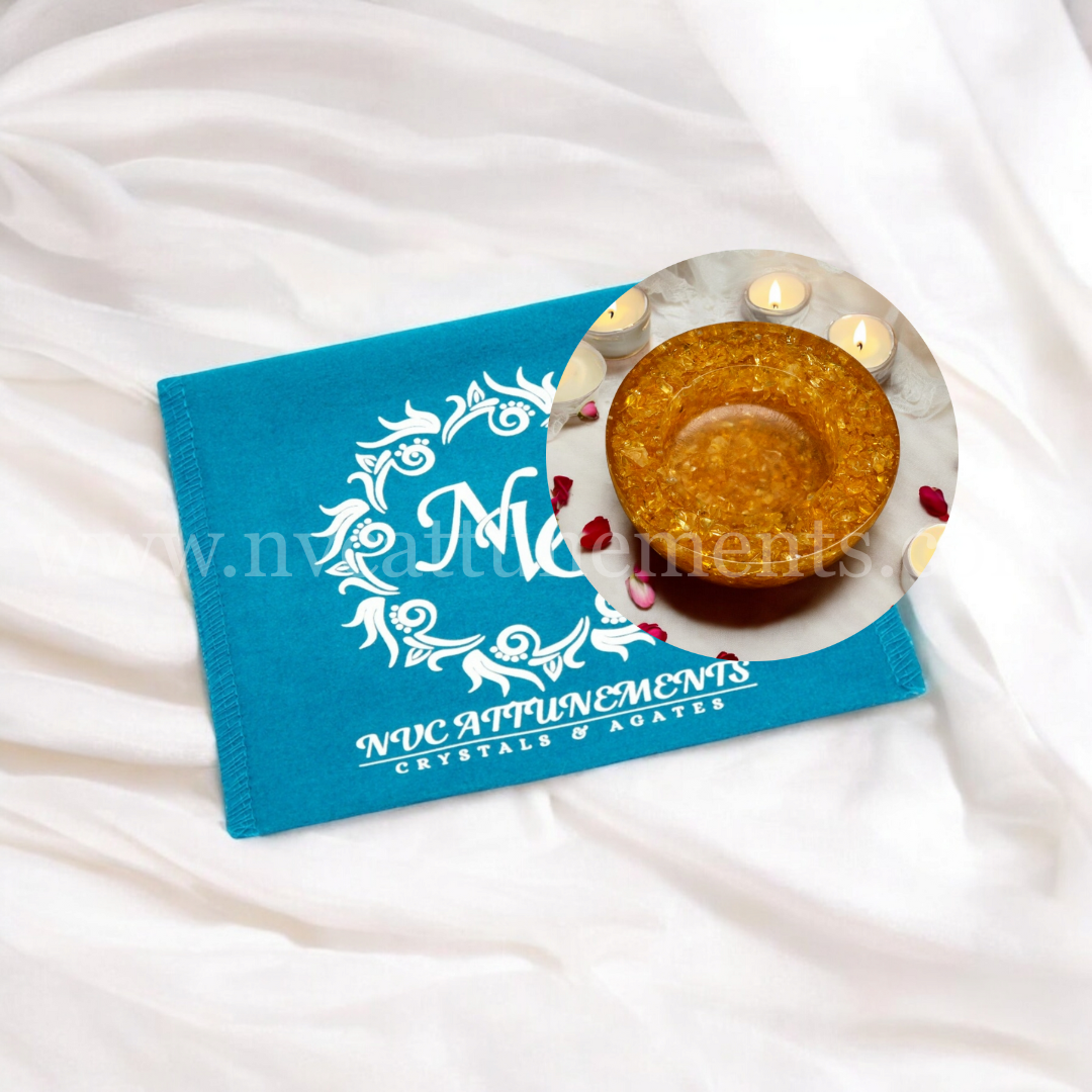 Citrine Orgonite Candle Holder (Pack of 2)