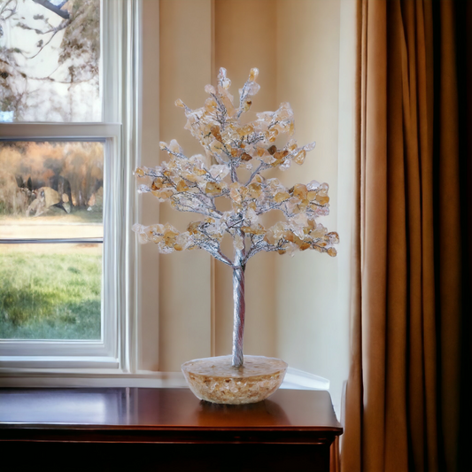 Citrine Natural Crystal Stone Tree