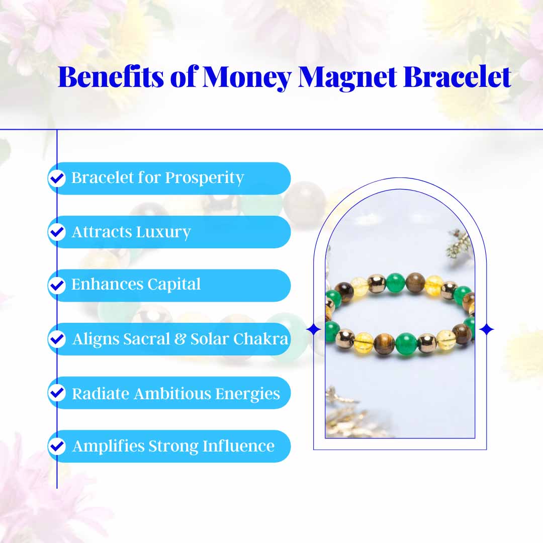 Money Magnet Crystal Bracelet | 8mm | Attract Prosperity & Success