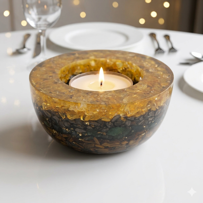 Money Magnet Orgonite Candle Holder (Pack of 1)