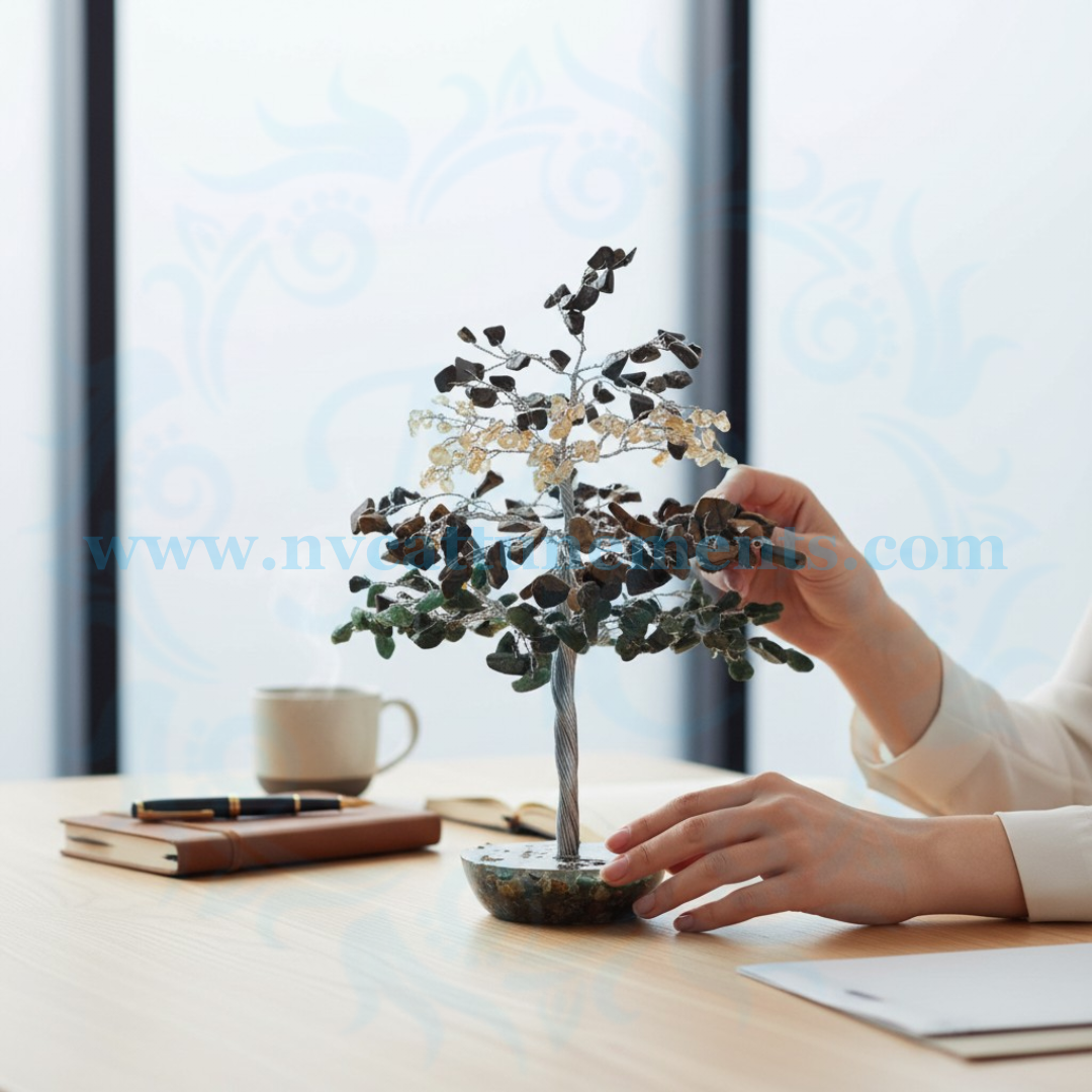 Money Magnet Natural Crystal Stone Tree