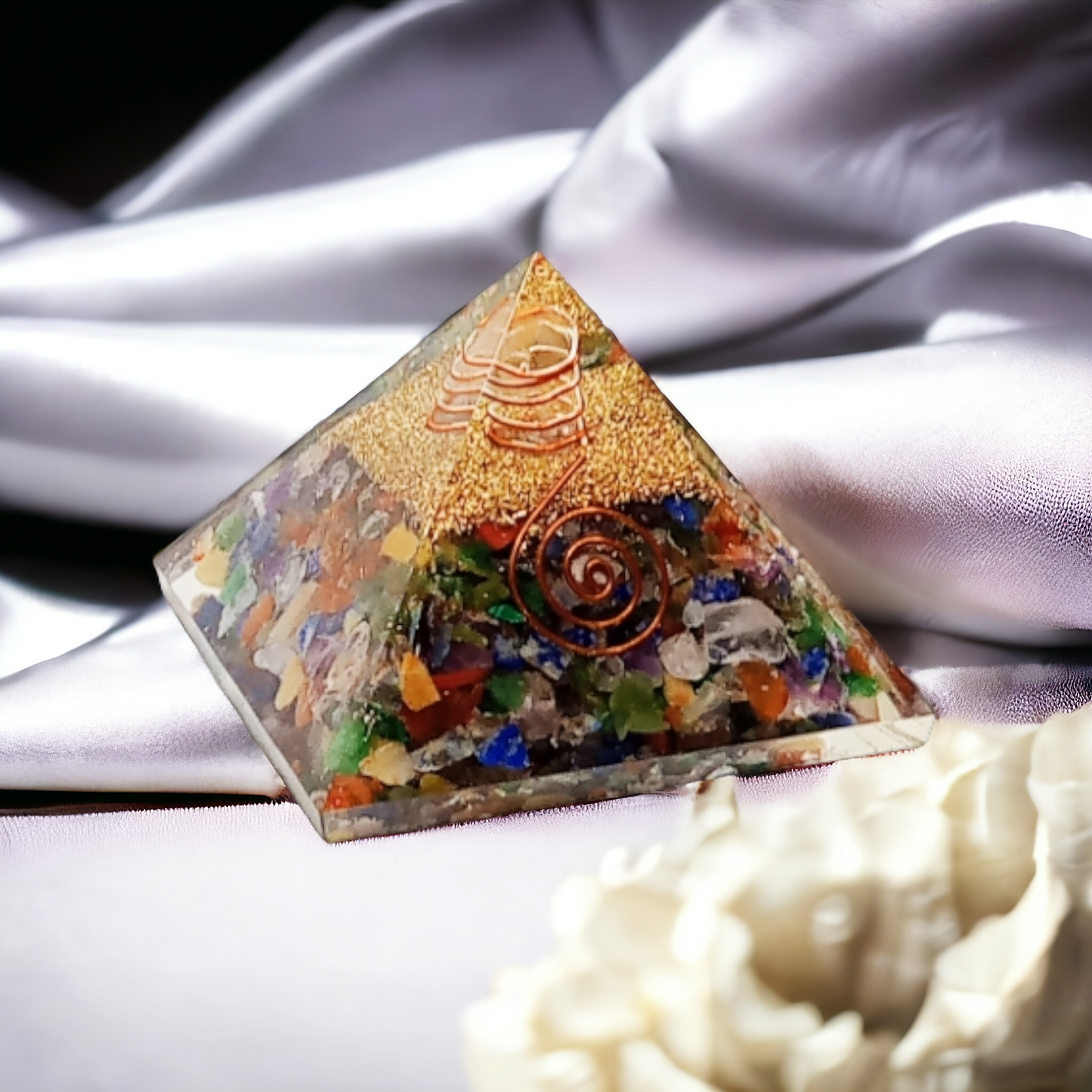 Seven Chakra Orgone Pyramid