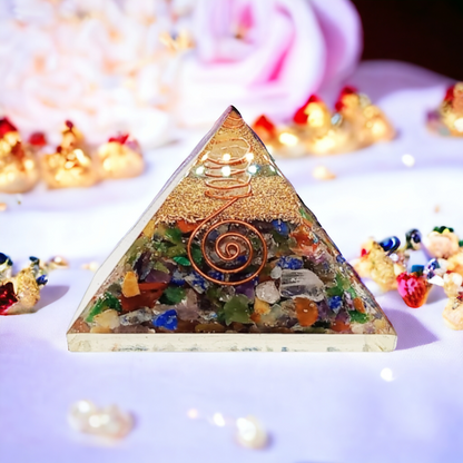 Seven Chakra Orgone Pyramid