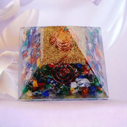 Seven Chakra Orgone Pyramid