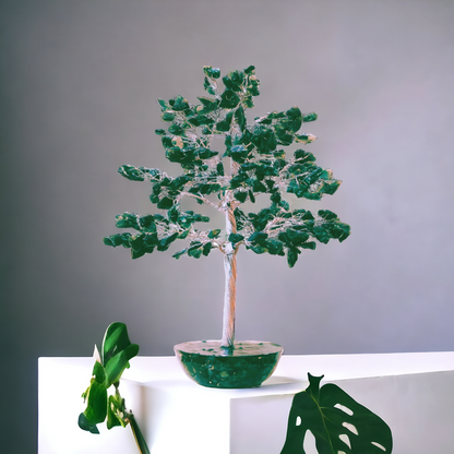 Jade Crystal Tree with Orgone Base