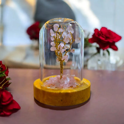 Rose Quartz Table and Car Décor Tree