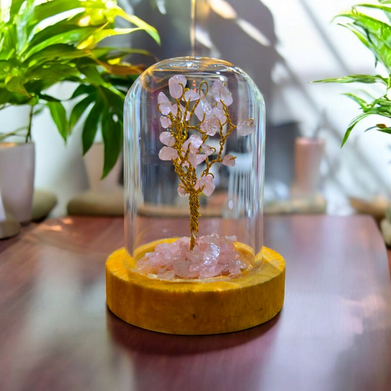 Rose Quartz Table and Car Décor Tree