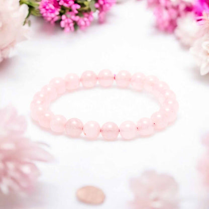 Rose Quartz Bracelet (Beads - 8mm)