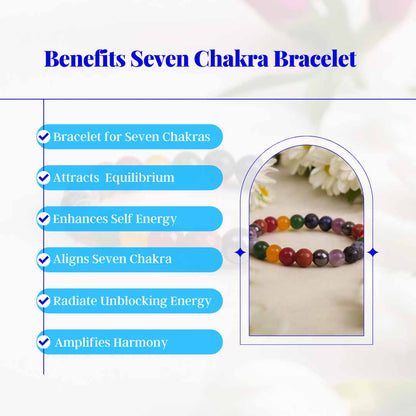 Seven Chakra Crystal Bracelet