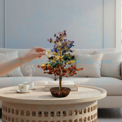 Seven Chakra Natural Crystal Stone Tree