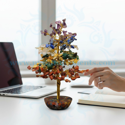 Seven Chakra Natural Crystal Stone Tree