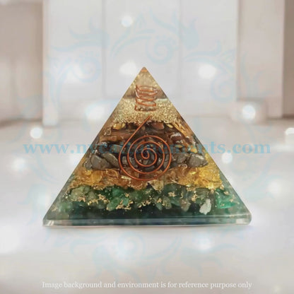 Money Magnet Natural Crystal Stone Orgonite Pyramid