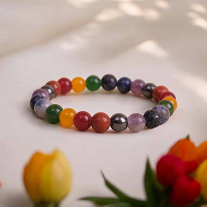 Seven Chakra Crystal Bracelet